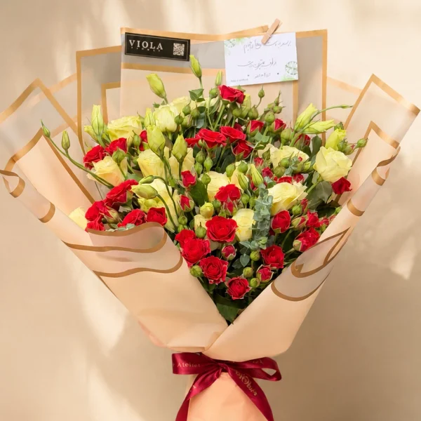 دسته گل رز مینی مینیمال