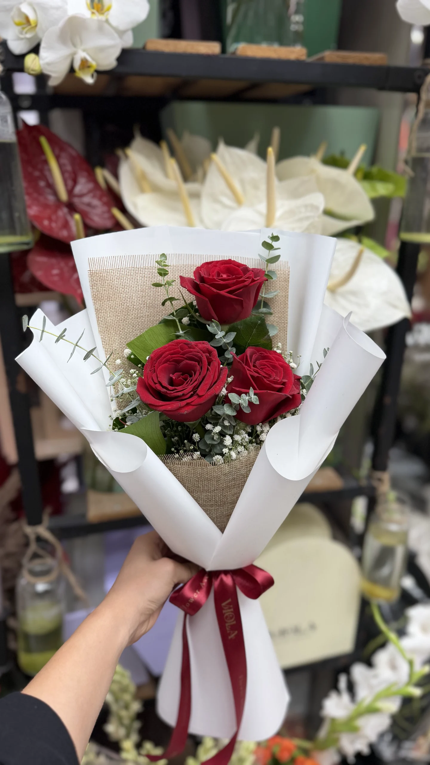دسته گل لاولی رز