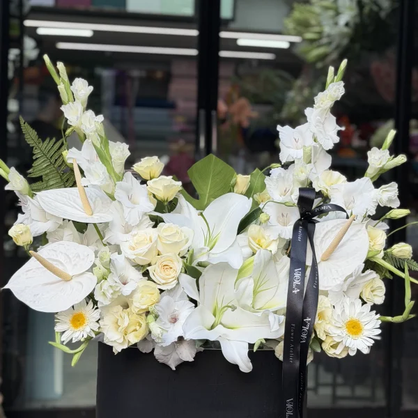 باکس گل نجوای سپید