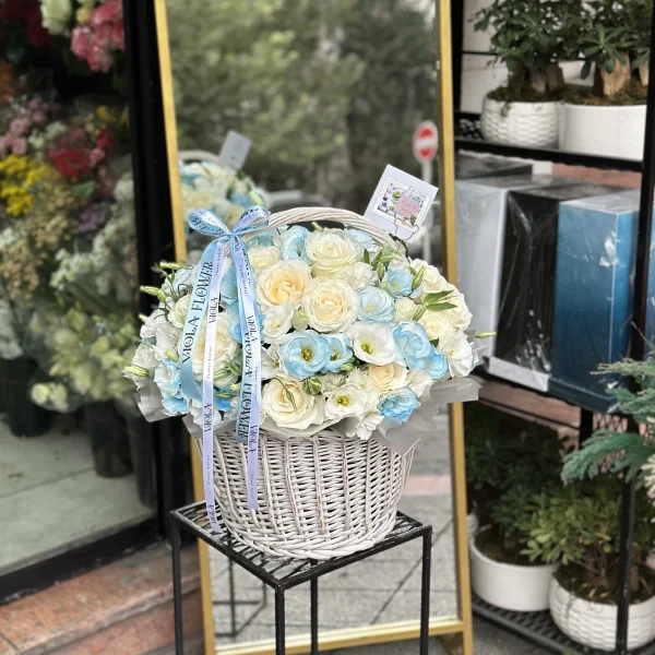 باکس گل آبی الگانت